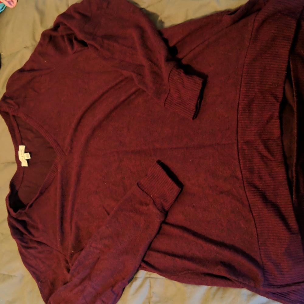 Lucky brand maroon sweater